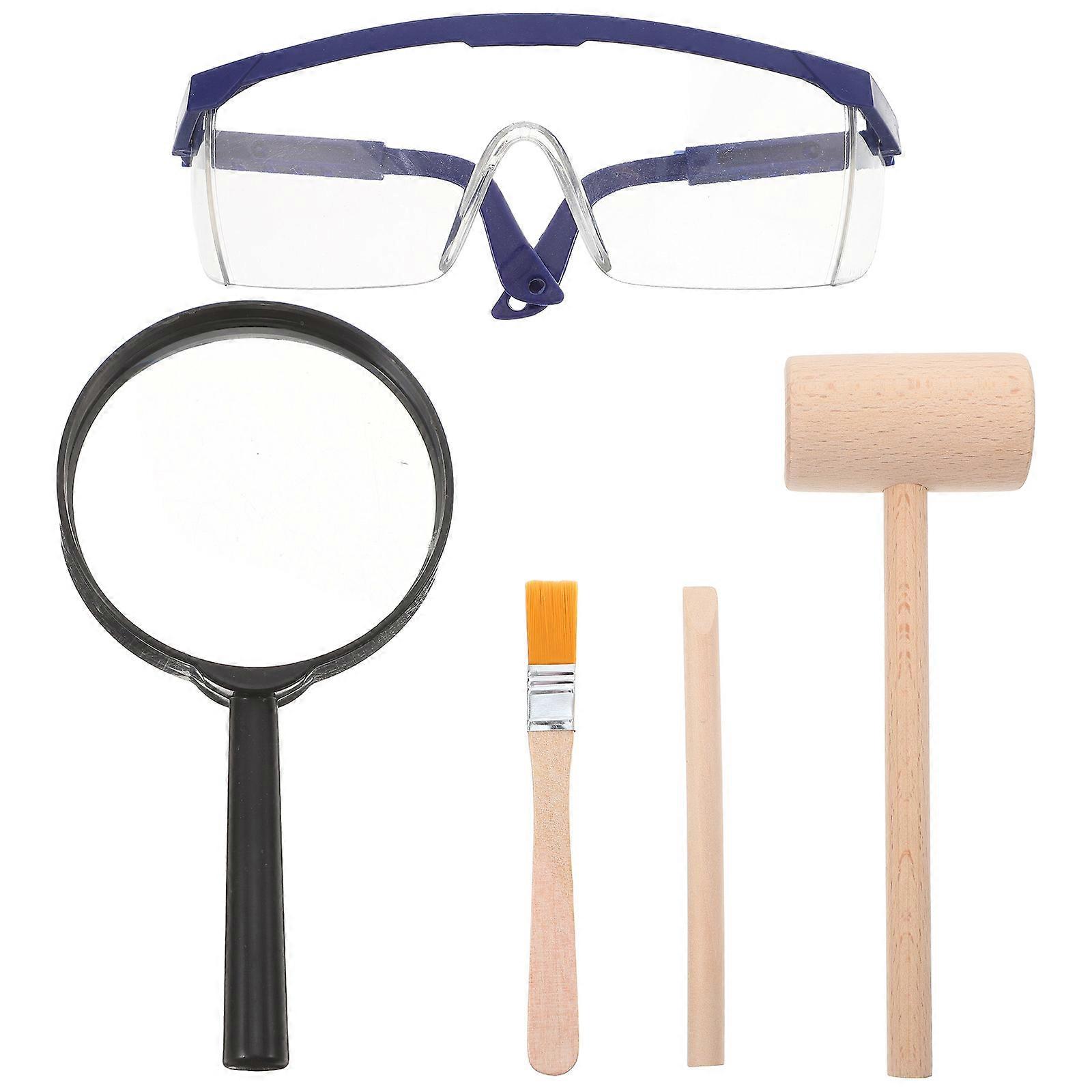Stem Digging Tool Kit Featuring Wooden Hammer and for Children