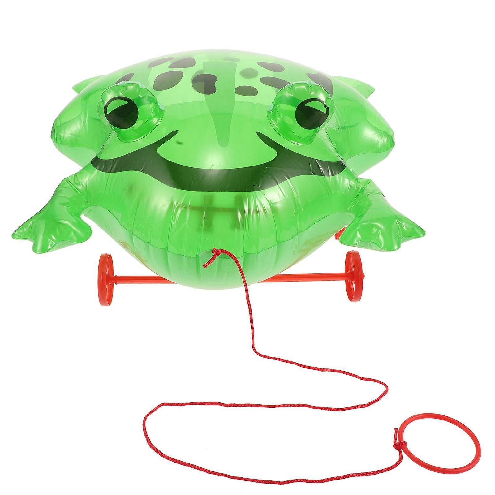 Creative Frog Toy for Kids with Pull String Inflation Birthday Favor