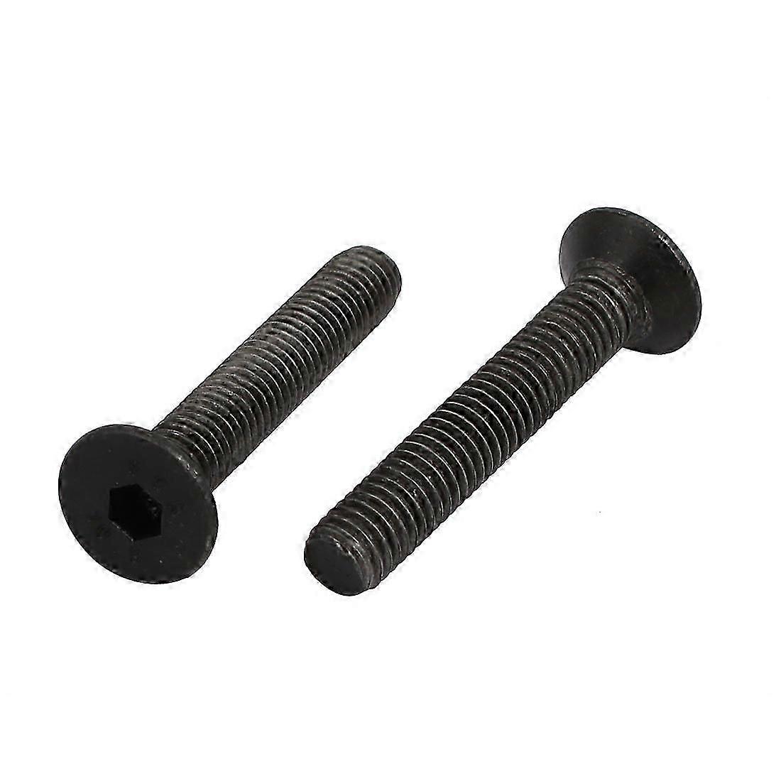 M5x30mm Left Hand Thread Flat Countersunk Head Hex Socket Bolts DIN7991 - 2pcs Set