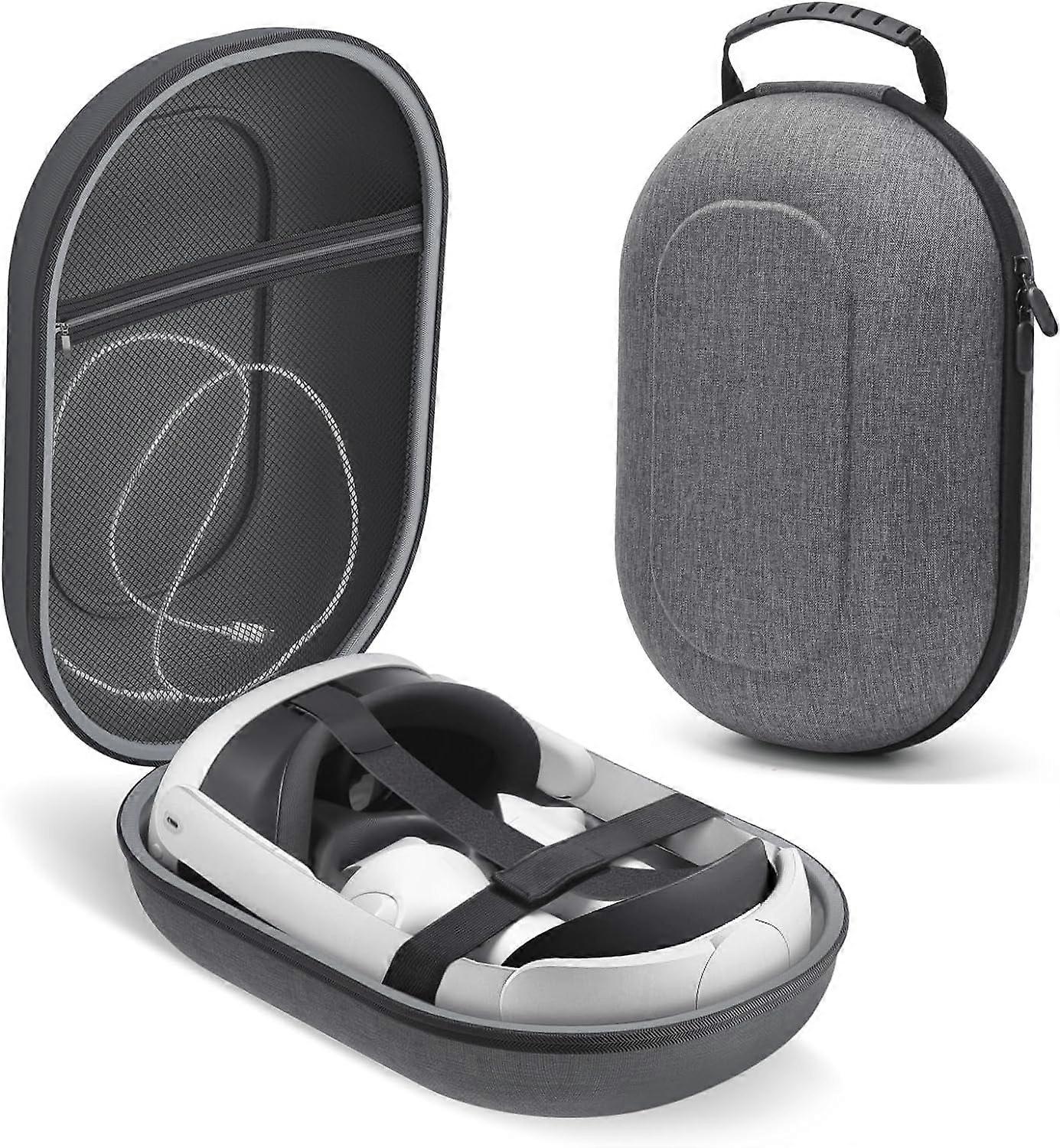 Hard Carrying Case for Meta Quest 3, Compatible with Official VR Headset with Elite Strap and Gaming Controller,