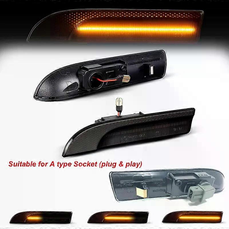 2Pcs Dynamic LED Side Marker Lights For Porsche Panamera 970 G1 2009-2016 Car Turn Signal Blinker Indicator Lamp OEM 97063103402