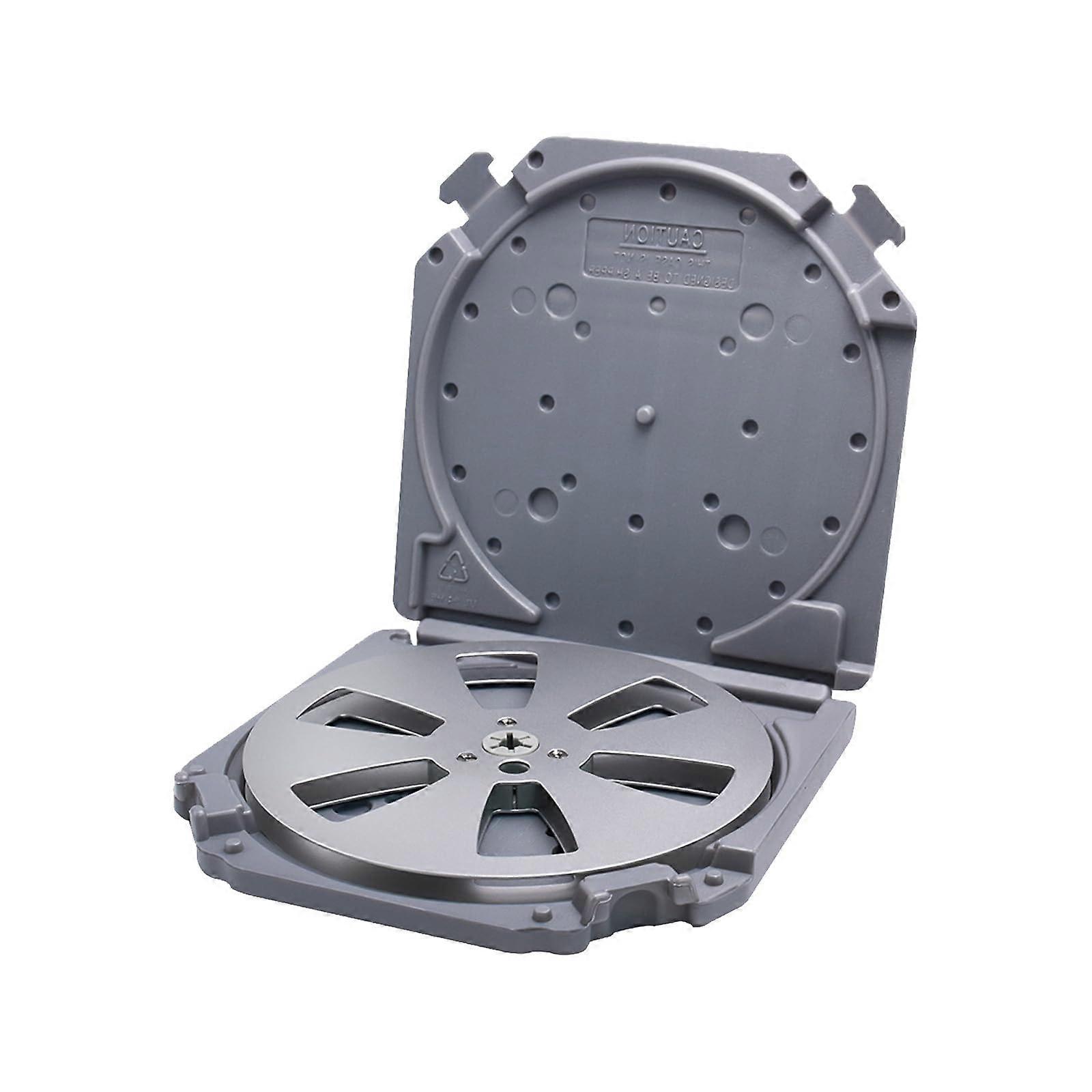 7 Inch Tape Reel Storage Box Gray - Secure Hold Protective Case for Auditory Player and Empty Tape Reels
