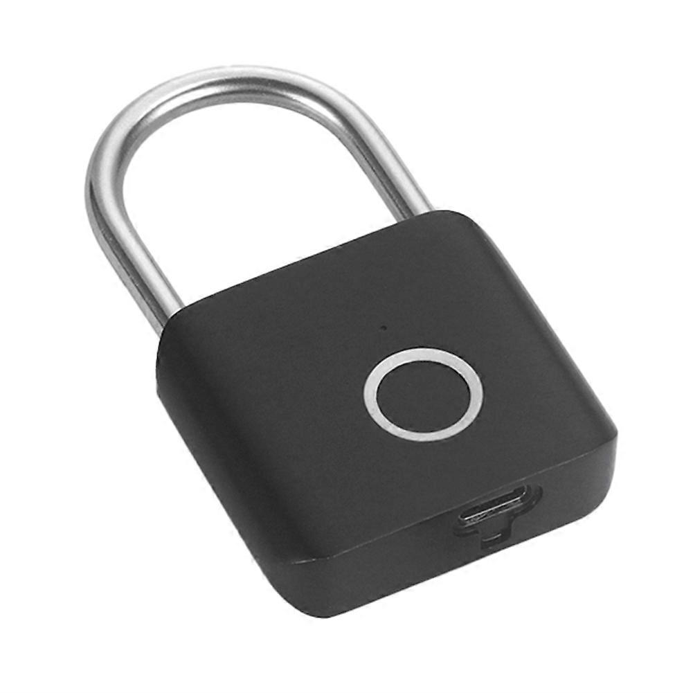 Keyless Smart Fingerprint Padlock USB Charging Fingerprint Lock Waterproof Door Lock 0.2sec Unlock Security Padlock A