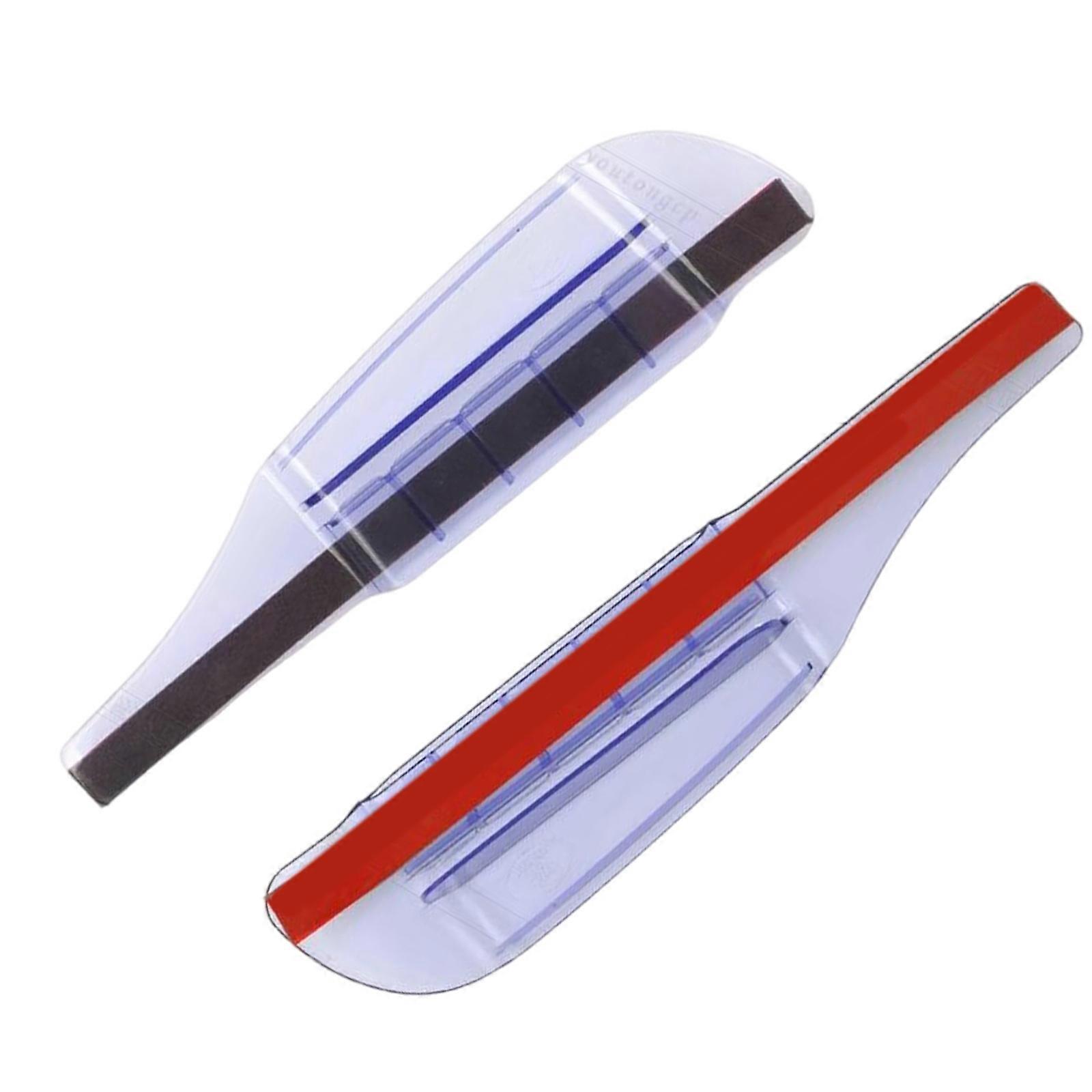 High Durability PVC Rear View Mirror Rain Eyebrow Guard Universal Easy Installation for Vehicles Improves Safety 1 Pair Multicolor