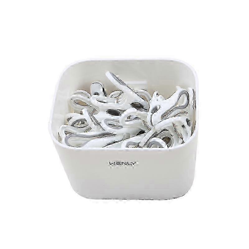 24Pcs/36Pcs Balcony Traceless Clothespin Strong Fixed Socks Clip With Storage Basket Windproof Non-slip Clothespin