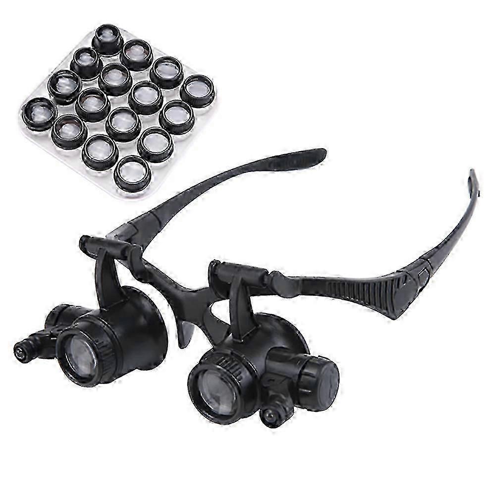 2.5X 4X 6X 8X 10X 15X 20X 25X LED Brýle Lupa Zvětšovací Lupa Lupa JIKAIX