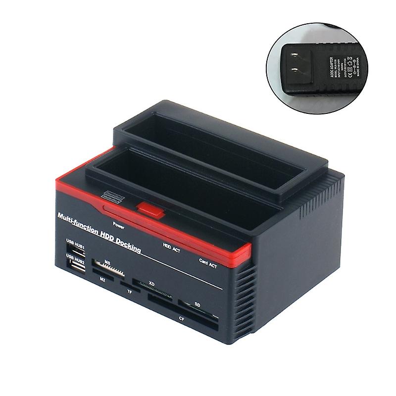 Sata/ide Dual Disk Base 3gbps Super Fast Duplicator Enclosure Dock Offline Clone