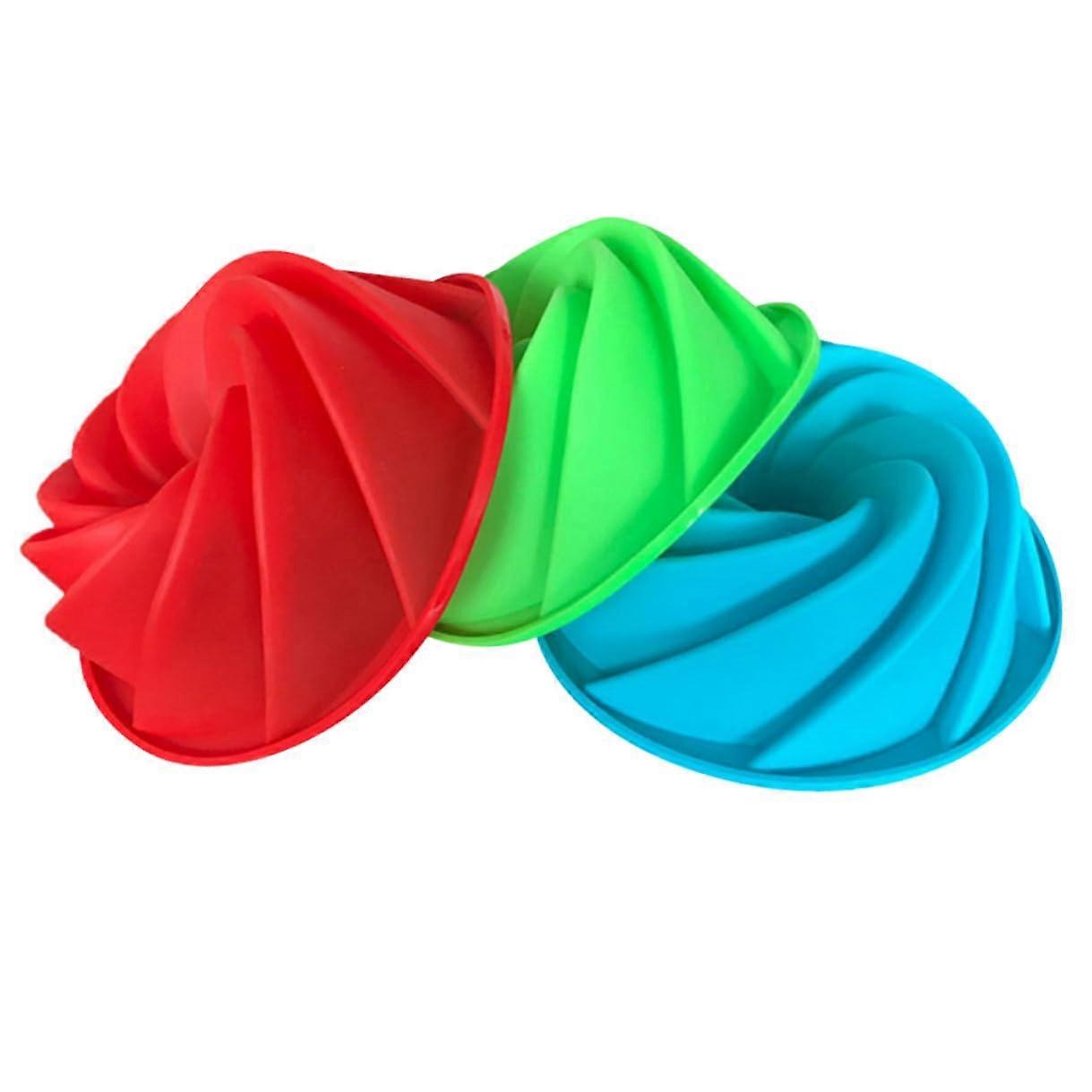 5 Inch Silicone Cake Mold NonStick Round Baking Pan for Chiffon and DIY Cakes Random Color