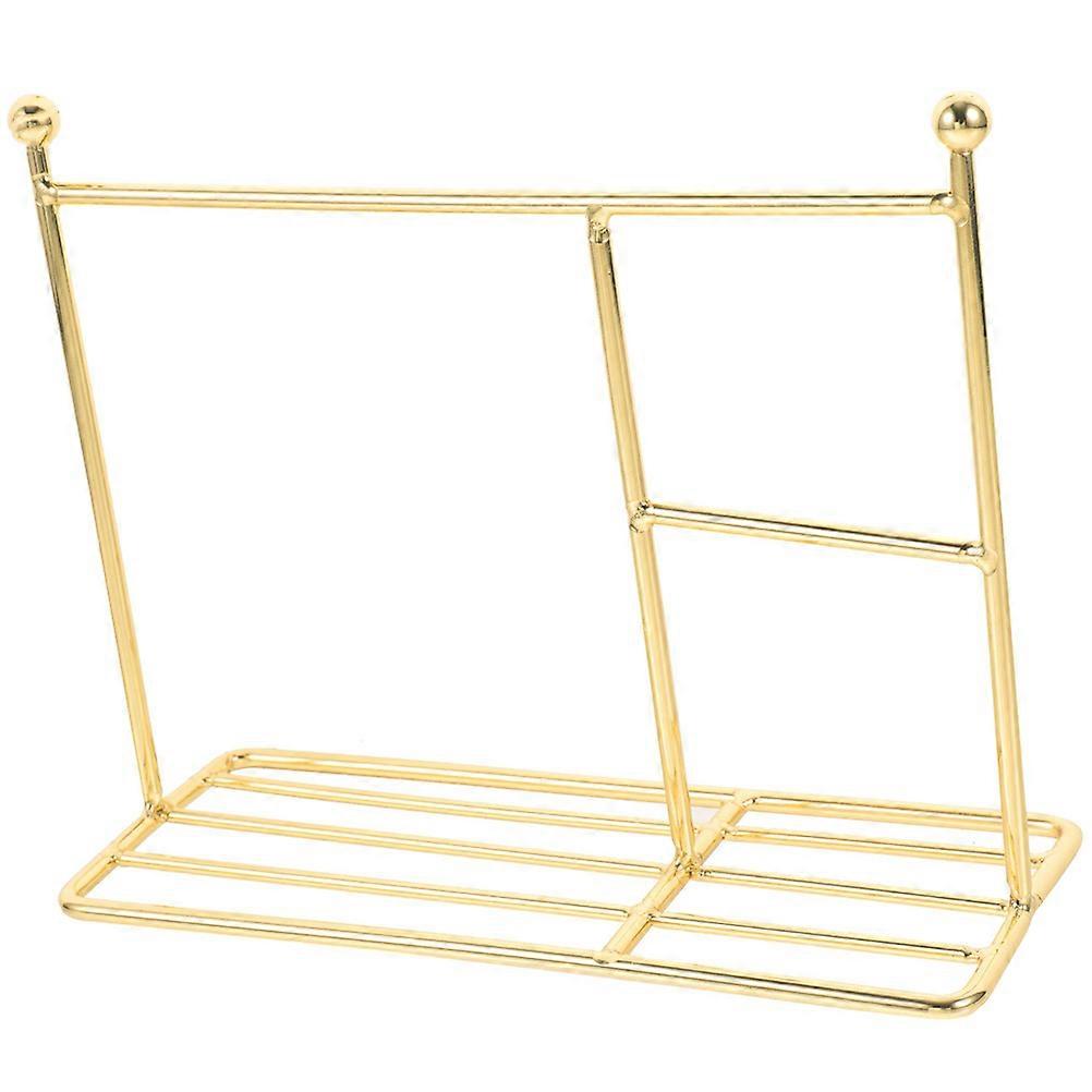 Iron Doll Garment Rack Golden Color Mini Model for Display