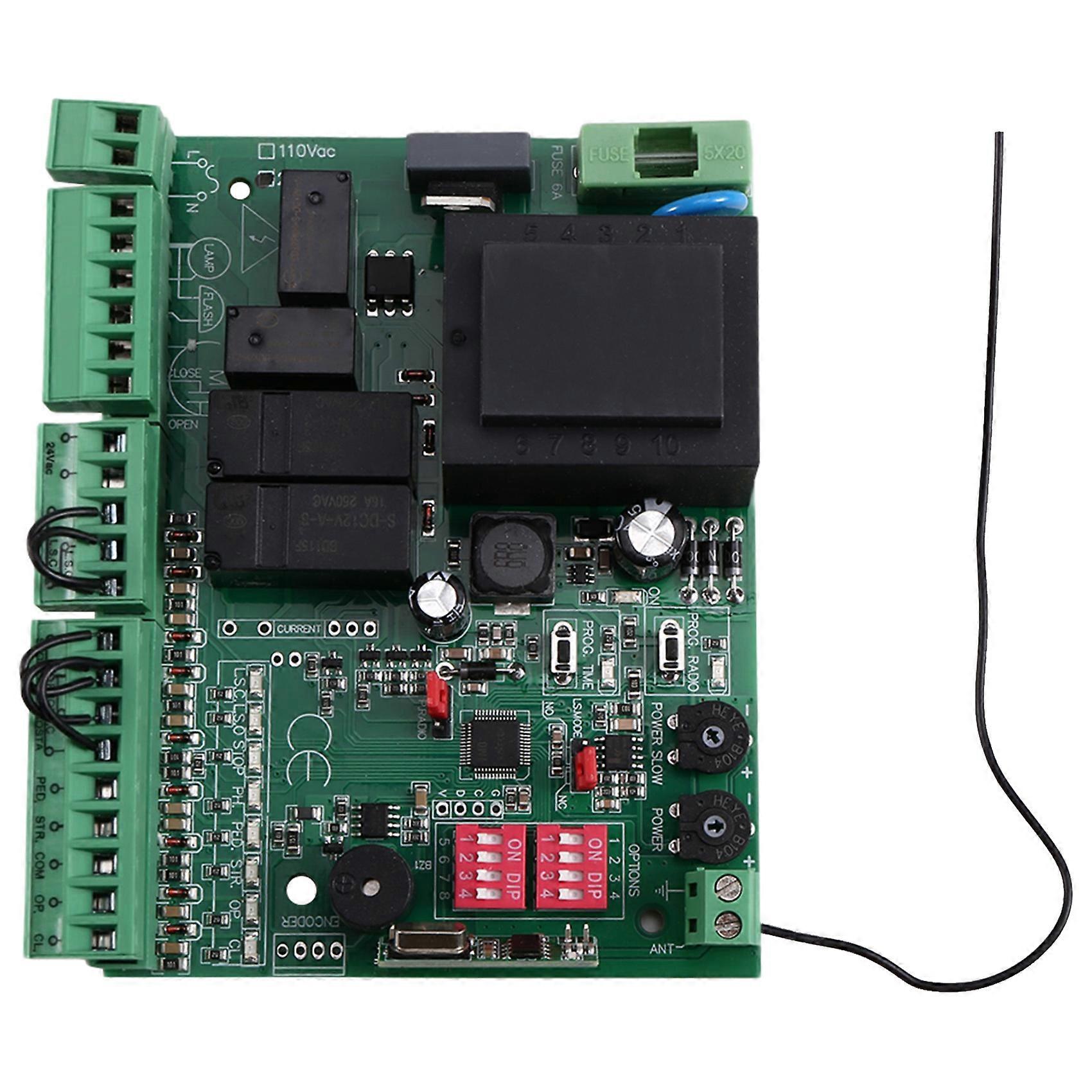 220V Sliding Door Motor Controller Receiver Door Opening Code Rolling Code Controller Development Board Remote Control