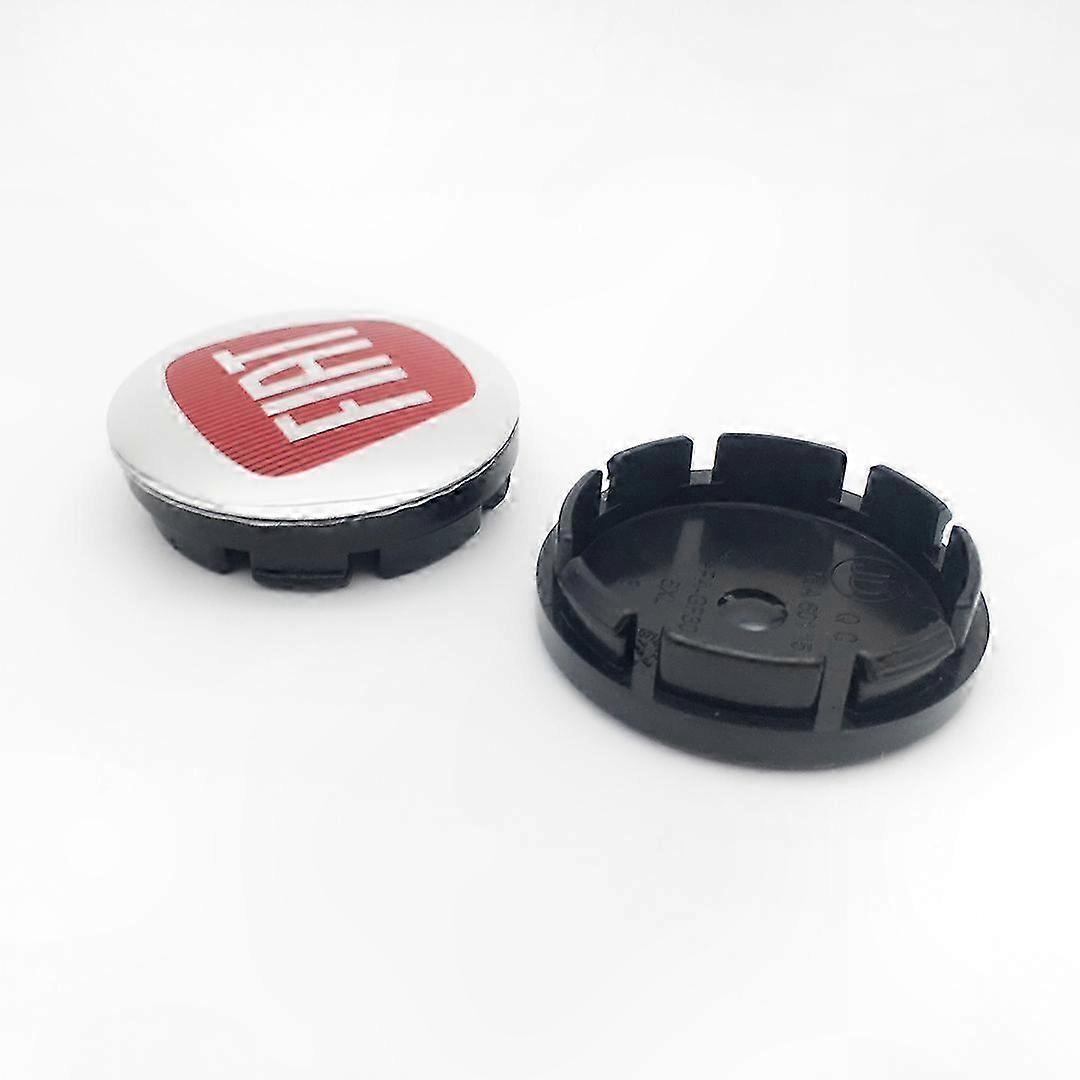 4 cache-moyeux de roue de 56 mm pour modèles de voitures Fiat