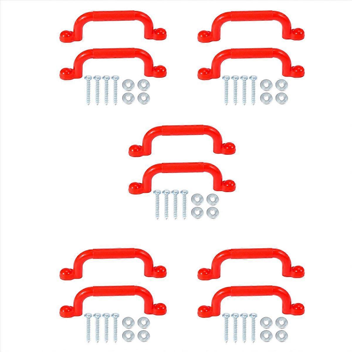 5 Pair Children Playground Nonslip Handle Mounting Hardware Kits Climbing Frame Stair Handrail Swing