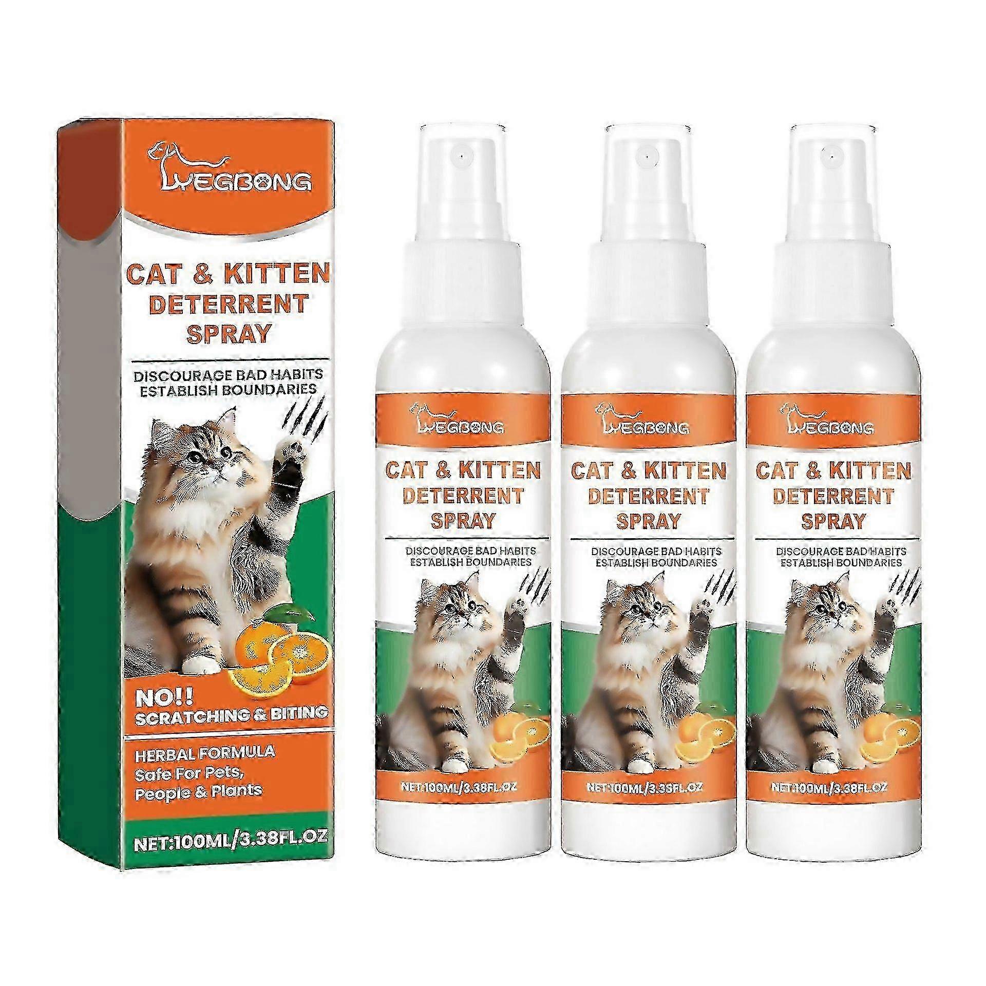 w For Cat Repellent Spray 100ml Natural Cat Deterrent Spray For Indoor Outdoor Use Safe Nostain Formul