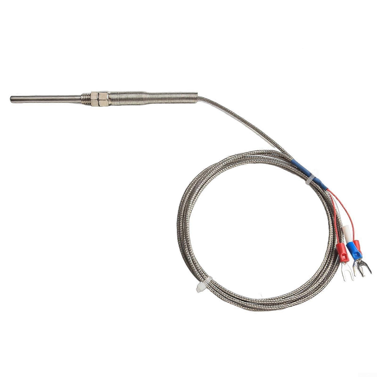 PT100 RTD Temperature Sensor Probe with Fast Response and Durable Design 50mm x 2m