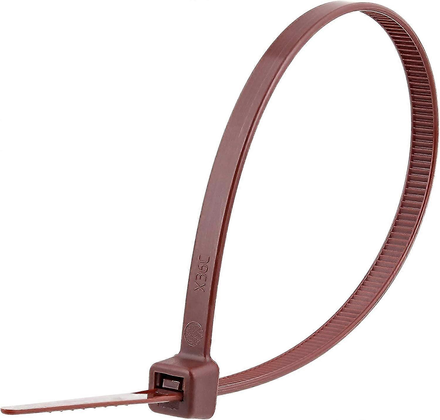 8 Inch Brown Standard Nylon Cable Tie 100pk