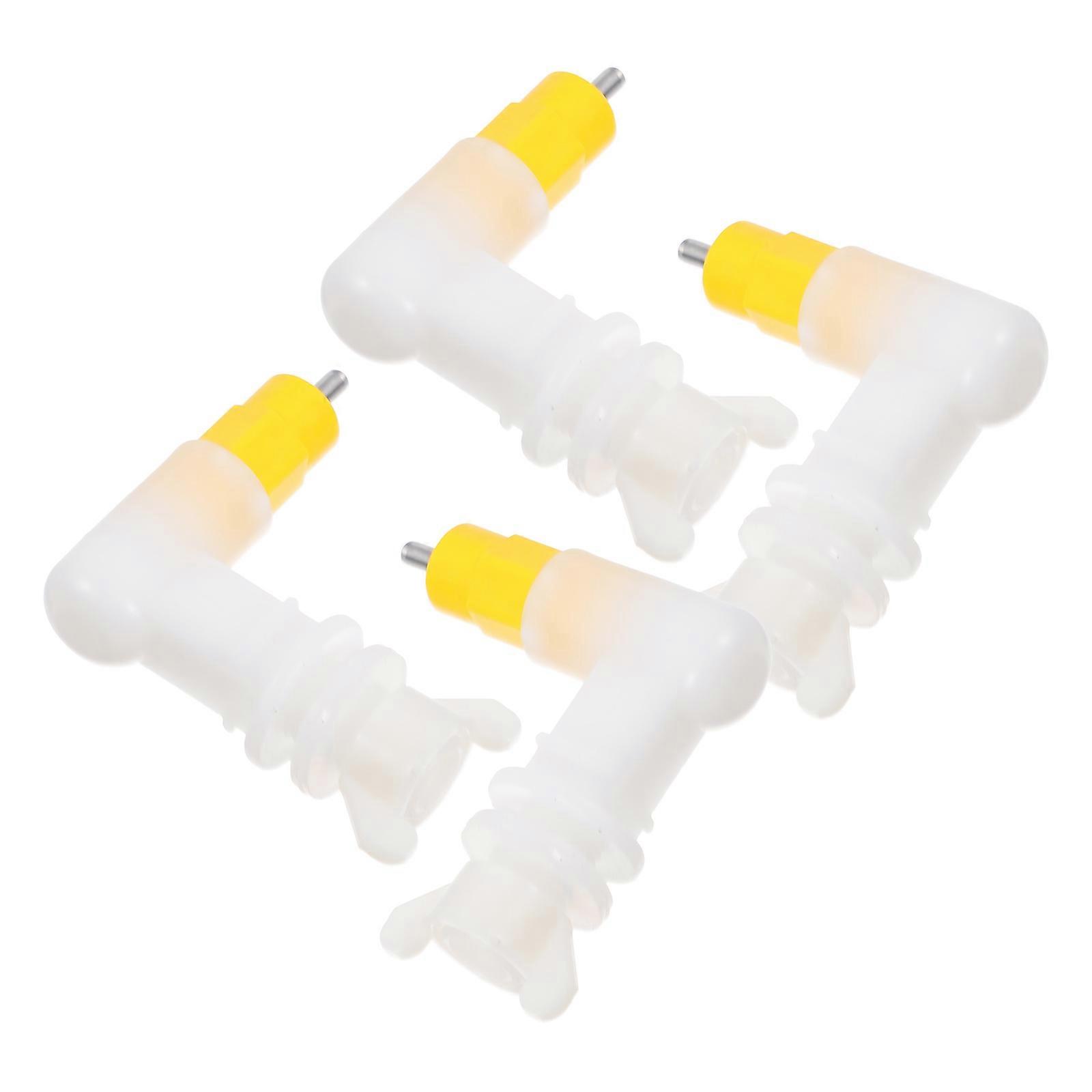 Poultry Waterer Nipples Automatic Drinking Device 4Pcs for Small Birds