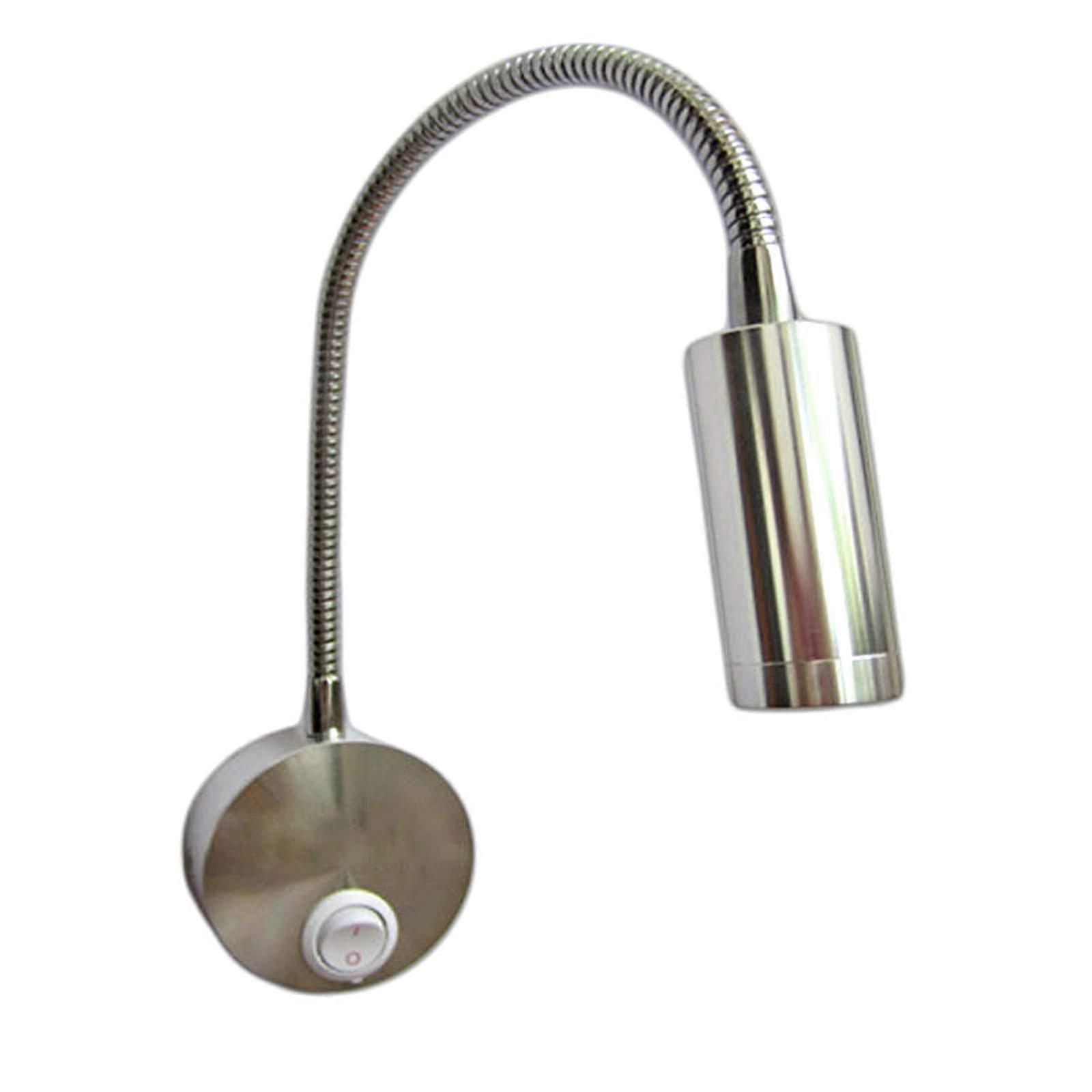 LED Wall Reading Light with 360° Flexible Gooseneck and Switch for Bedroom or Office