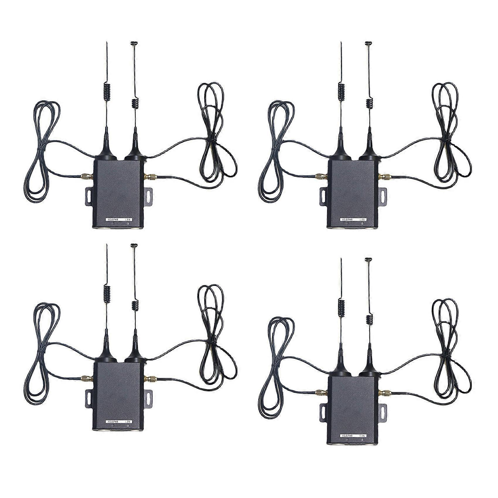 4X H927 Industrial Grade 4G Router 150Mbps 4G LTE CAT4 SIM Card Router with External Antenna Support 10 Wifi Users-EU
