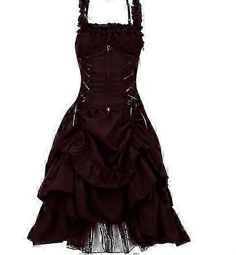 For Gothic Lovers - Sleeveless Summer Dress with Shadow Effect