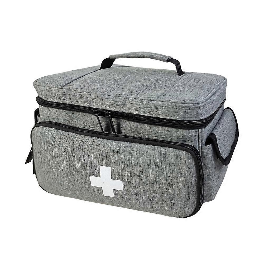 Medicine Storage Bag Empty Lockable Pill Bottle Organizer, D