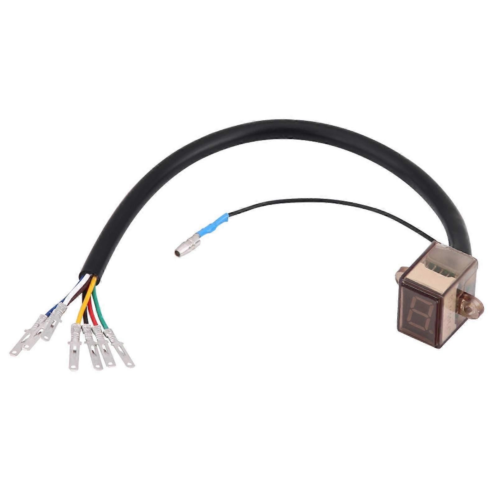 Universal Motorcycle Gear Indicator 6 Speed LED Display Waterproof Digital Gear Position