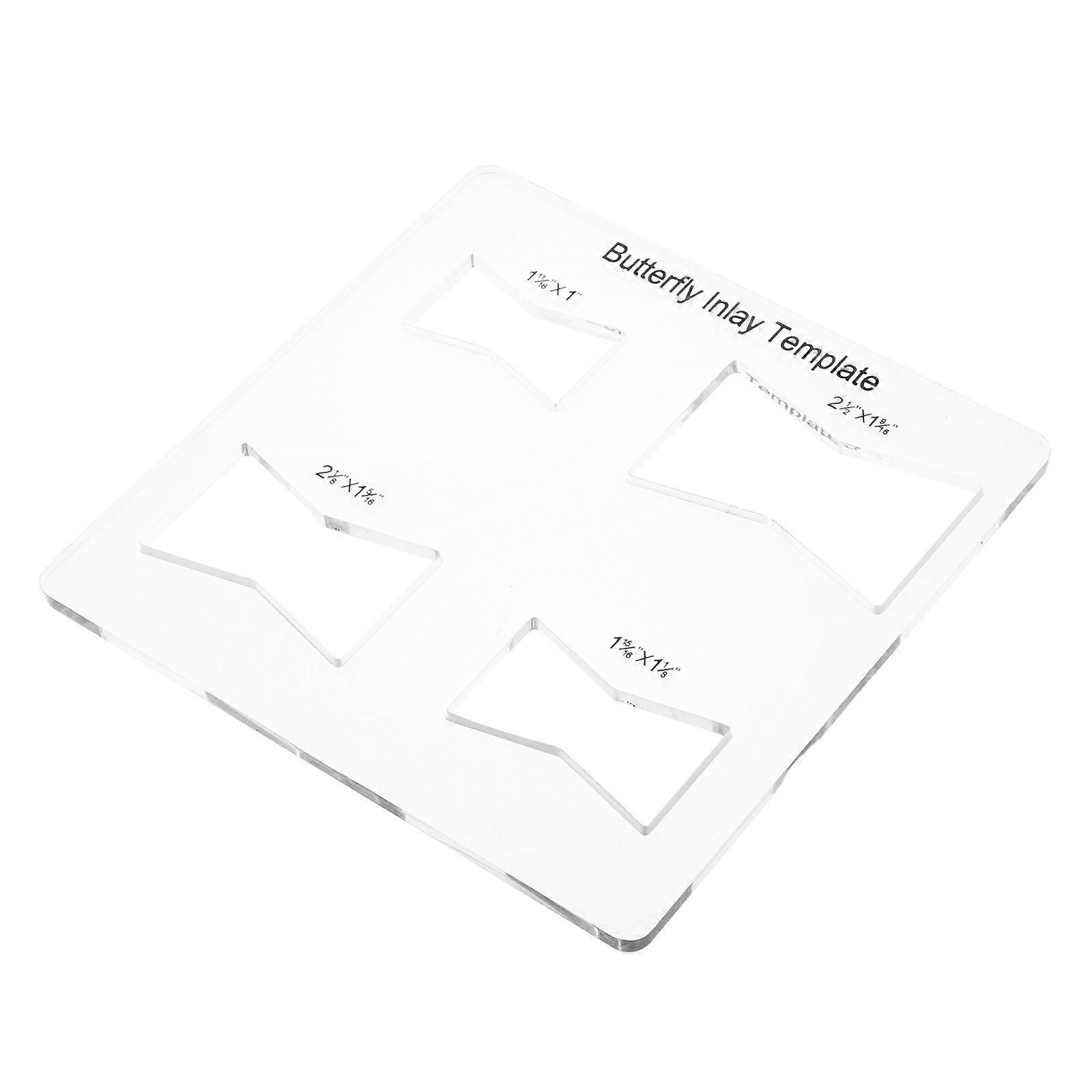 Woodworking Tool Butterfly Inlay Template for Scribing Acrylic Durable