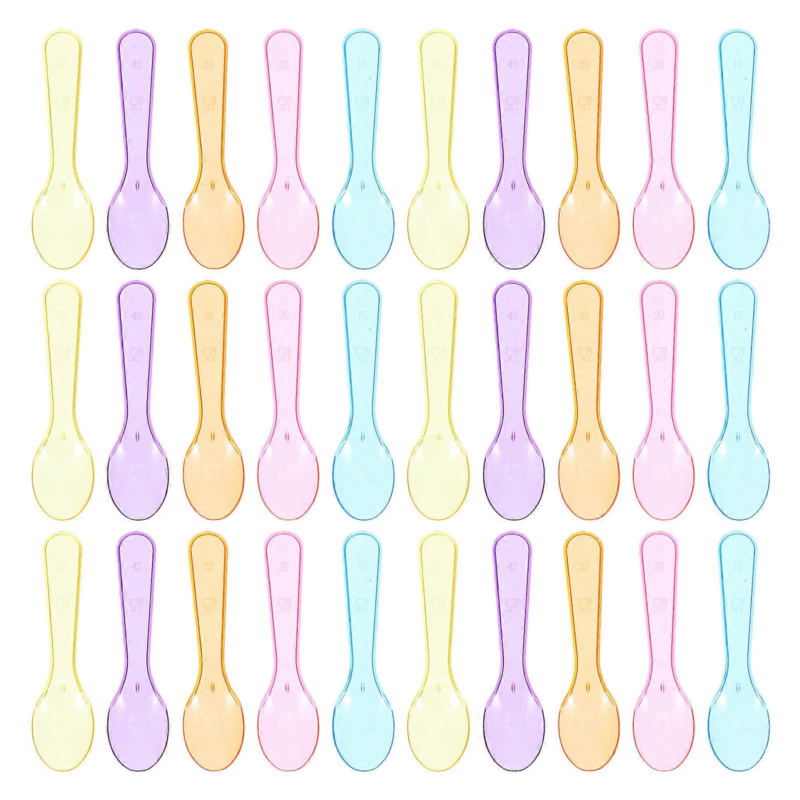 Dessert Spoons Clear for Ice Cream Yogurt 300Pcs