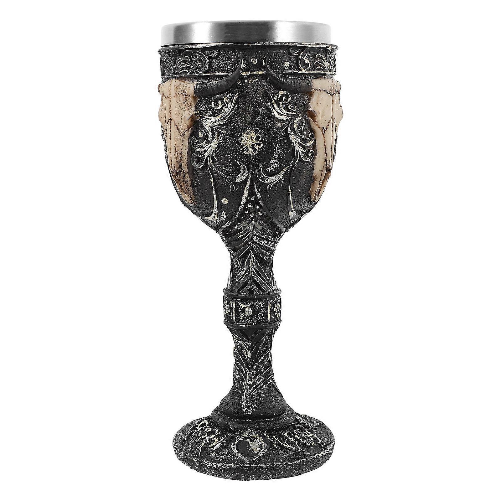 Skull Goblet Stainless Steel Goblet for Drinking Use High Footed Creative Skull Cup