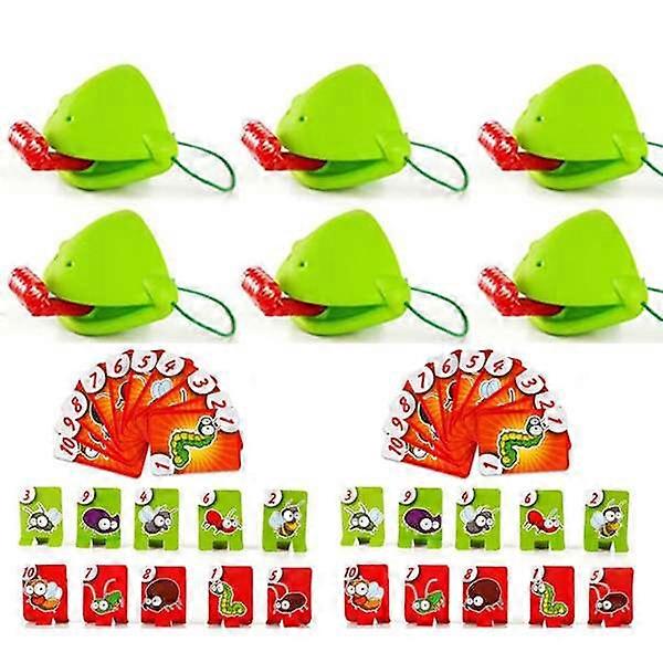 Frog Tongue Game, Frog Mask with Blow Tongue, Multiplayer Party Games, Family Table Games, for Parties and Family Night