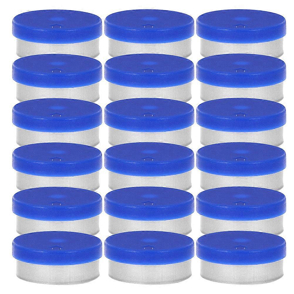 Blue Bottle Cap Flip Top Cap for Bottle 100Pcs Sample Jar Lid Accessory