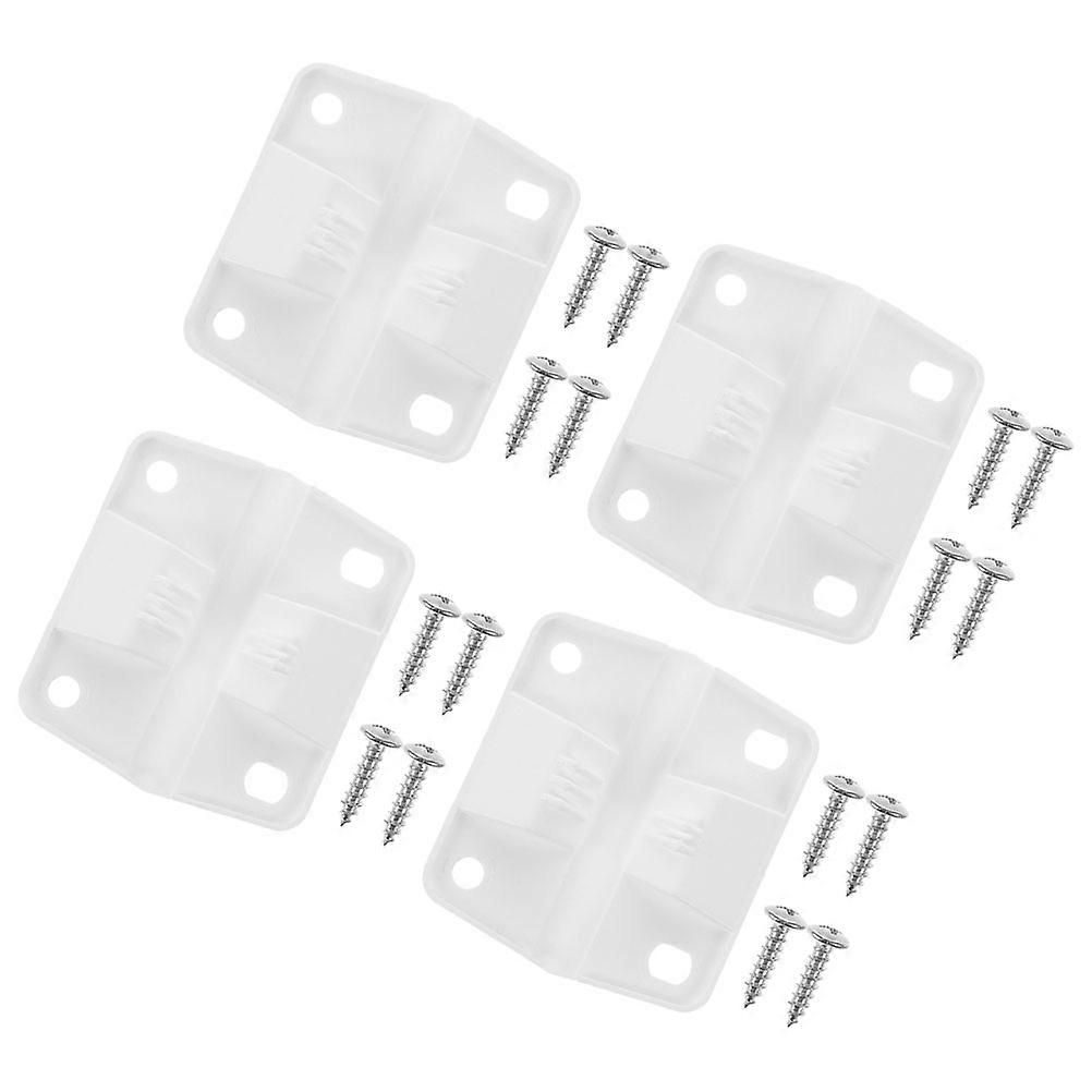 4 Sets Cooler Replacement Hinges and Mounting Screws for Various Cooler Models Plastic Cooler Accessories