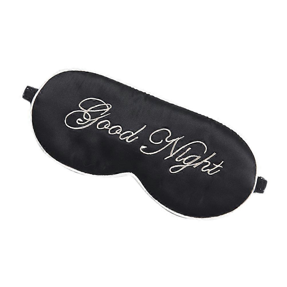 Silk Blindfold Sleeping Eyeshade for Sleeping Use with 1Pcs Black Eye Patch