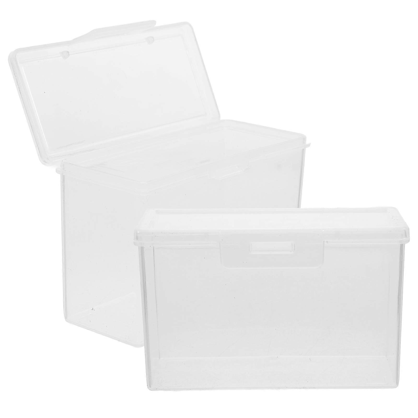 Transparent Cheese Container for Cheese Storage with Lid 2Pcs