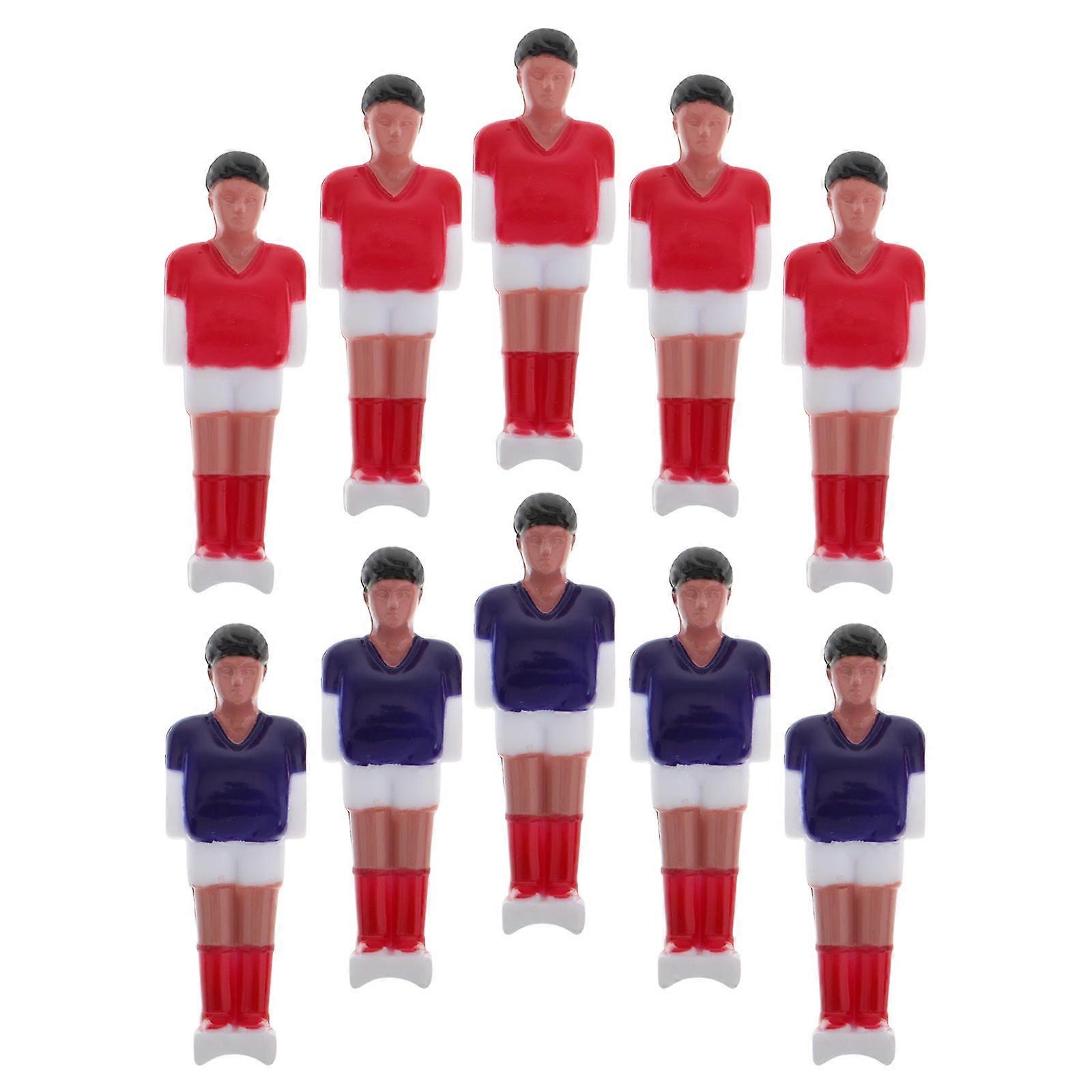 Foosball Table Replacement Parts for Mini Foosball Player Set 10Pcs Red