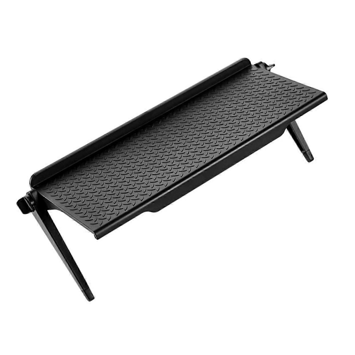 Black Adjustable TV Screen Elevated Shelf Monitor Stand With Sundries Storage Rack For Home Office Organization