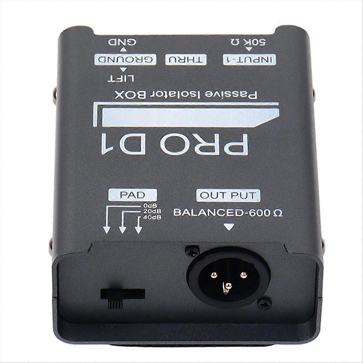 New PRO D1 Audio Isolator, Audio Current Eliminator, XLR 6.5 Isolator, Mixer Microphone Common Grou