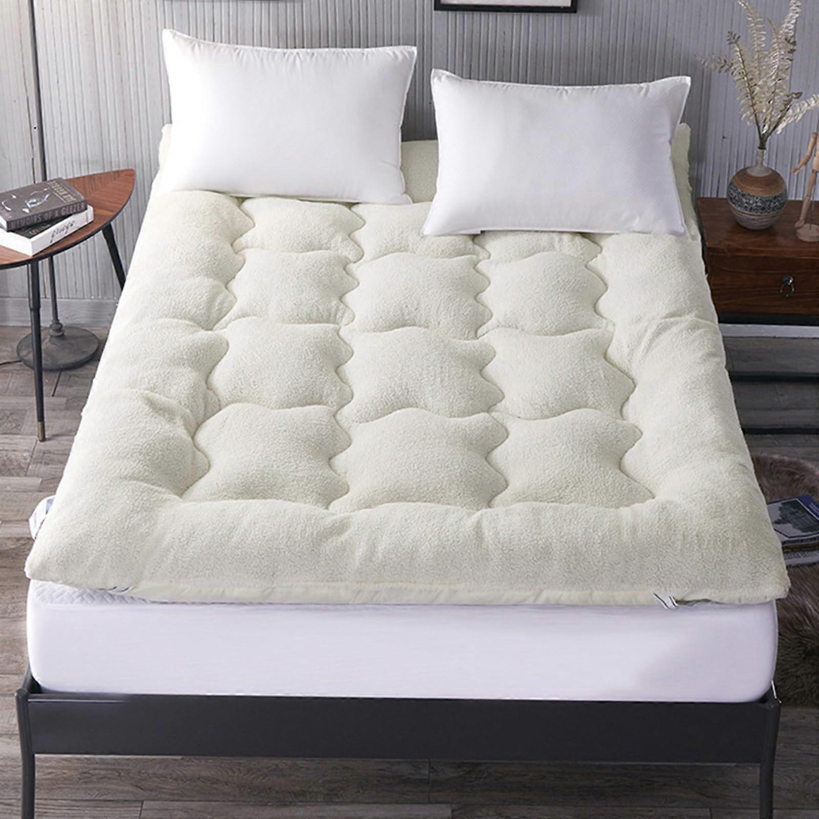 Japanese Futon Mattress with Cashmere, Ergonomic Spine Support Tatami Floor Sleeping Mat 180x200cm