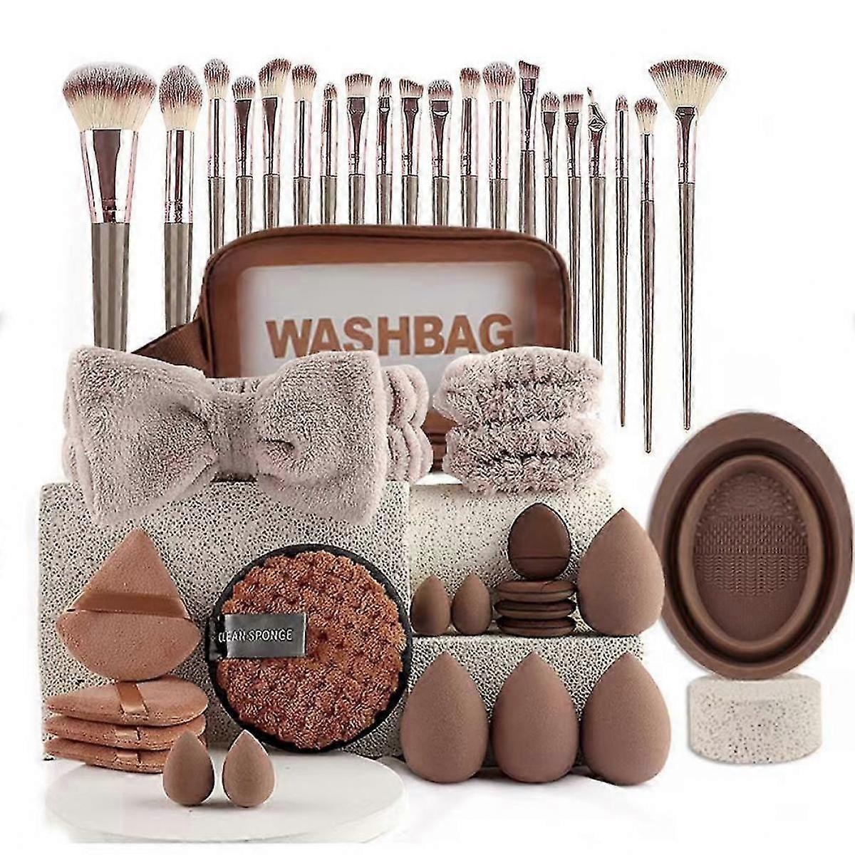 Professional Makeup Brushes and Sponges Set High Quality Multipurpose Foundation Face Eye Lip Makeup Tools Kit