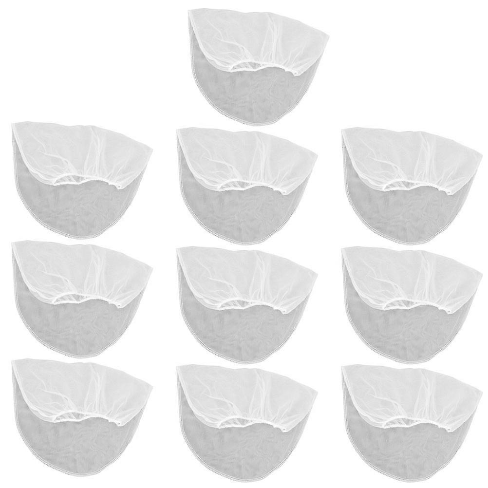 Drawstring Filter Bag Mesh Filter for Paint Coating 20Pcs White Nylon