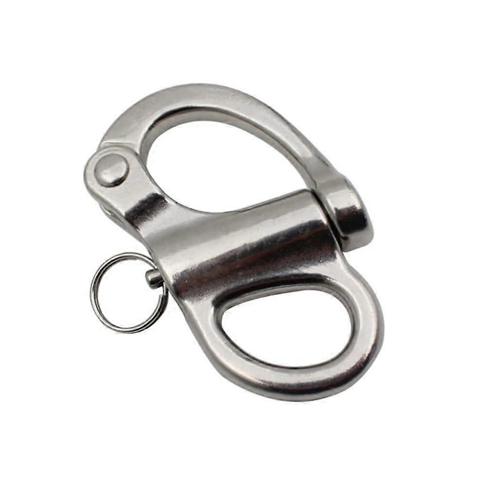 Stainless Steel Quick Release Chain Shackle Hook with Secure Spring Lock Rustproof for Boats 3596mm