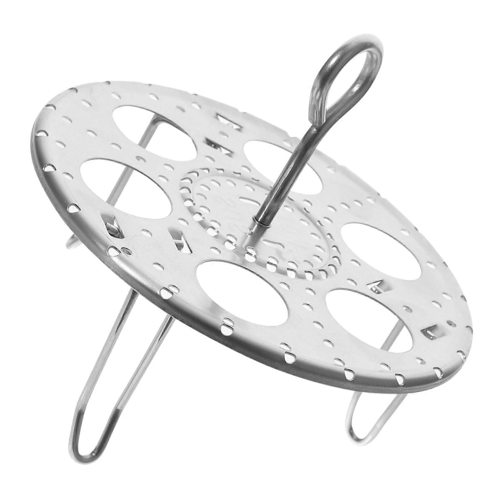 2Pcs Stainless Steel Steamer Rack Set, ThreeLeg Stand for Multi Purpose Kitchen Cooking