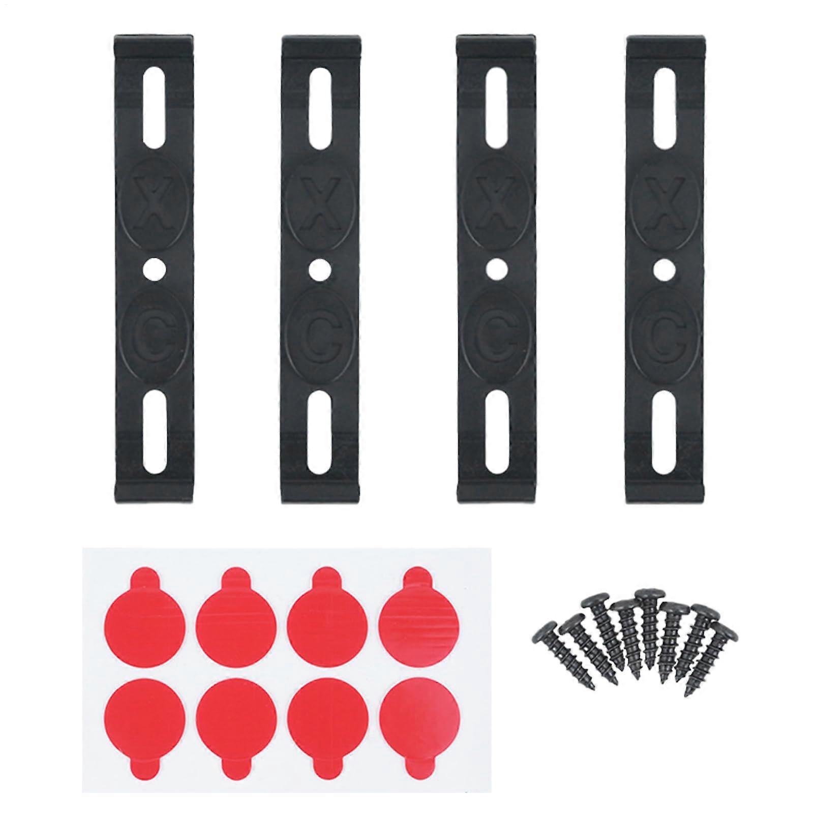 Frameless License Plate Holder Rustproof ABS NoDrill Mount for Front and Rear Weatherproof Fit