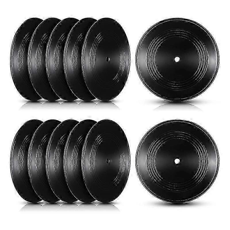 Blank Vinyl Records 7 polegadas CD para quarto CD Wall Decor Records (12 PCS)