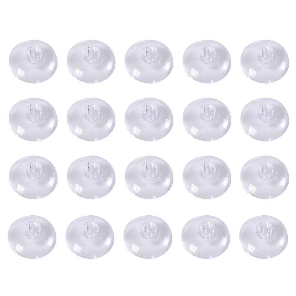 Transparent Suction Cups Plastic Clear Suction Cup for Hanging 20Pcs