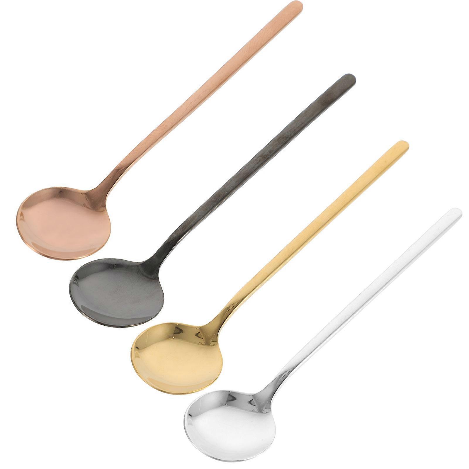 Kitchen Use Coffee Spoons Stainless Steel 4Pcs Assorted