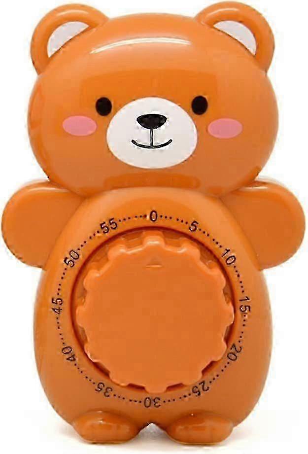 Cute cartoon bear timer 60 minutes mechanical cooking timer clock loud ALARM counting