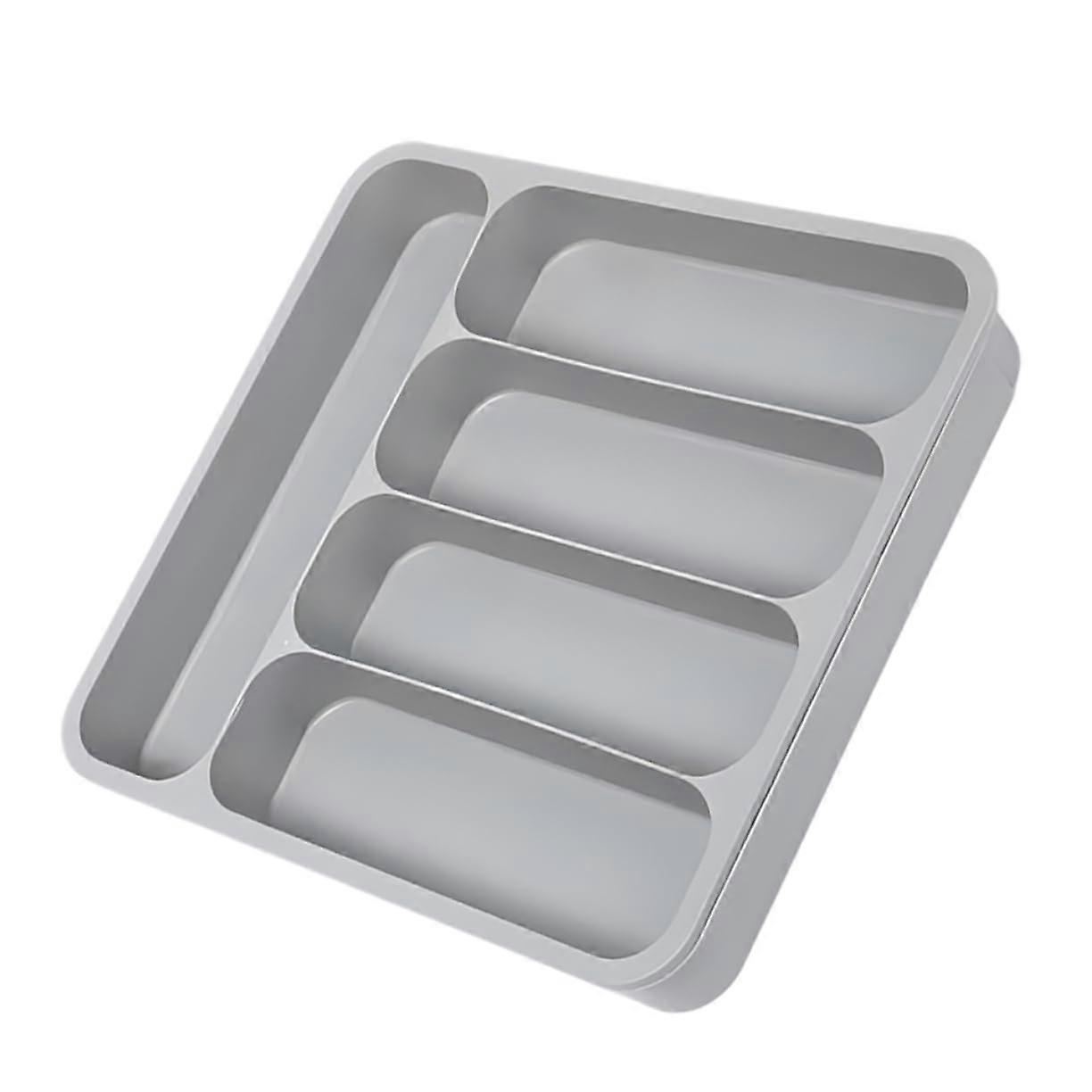 Expandable Kitchen Drawer Organizer with Multi Compartments for Spoons Forks Knives Scratch Resistant