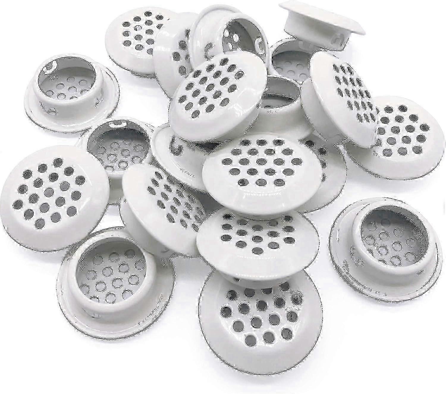 Circular soffit vent for bathroom wardrobe - 20pcs stainless steel mesh