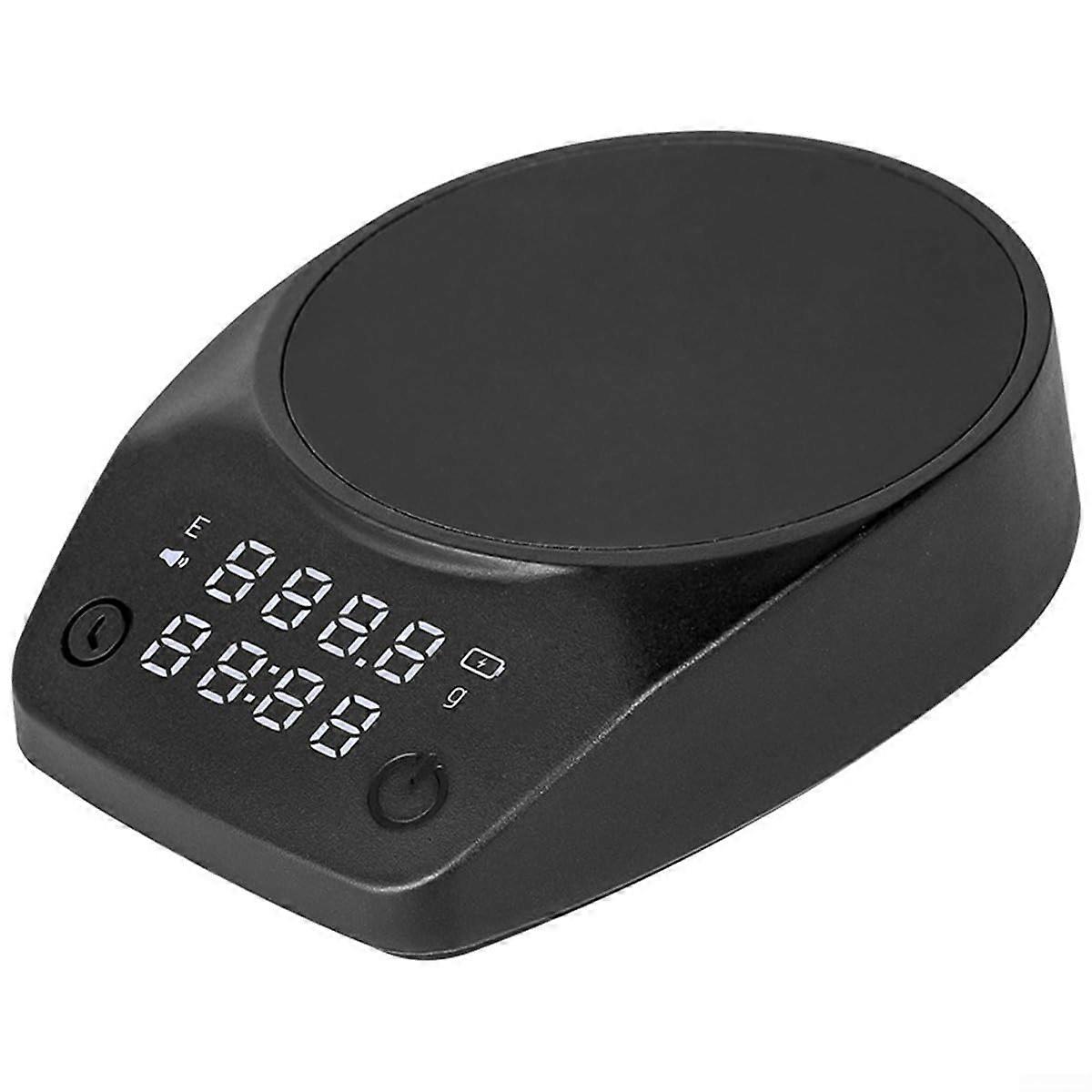 Digital Coffee Scale with 1g Accuracy LED Display Type C Charging and Dosing Cup 1.5KG Capacity