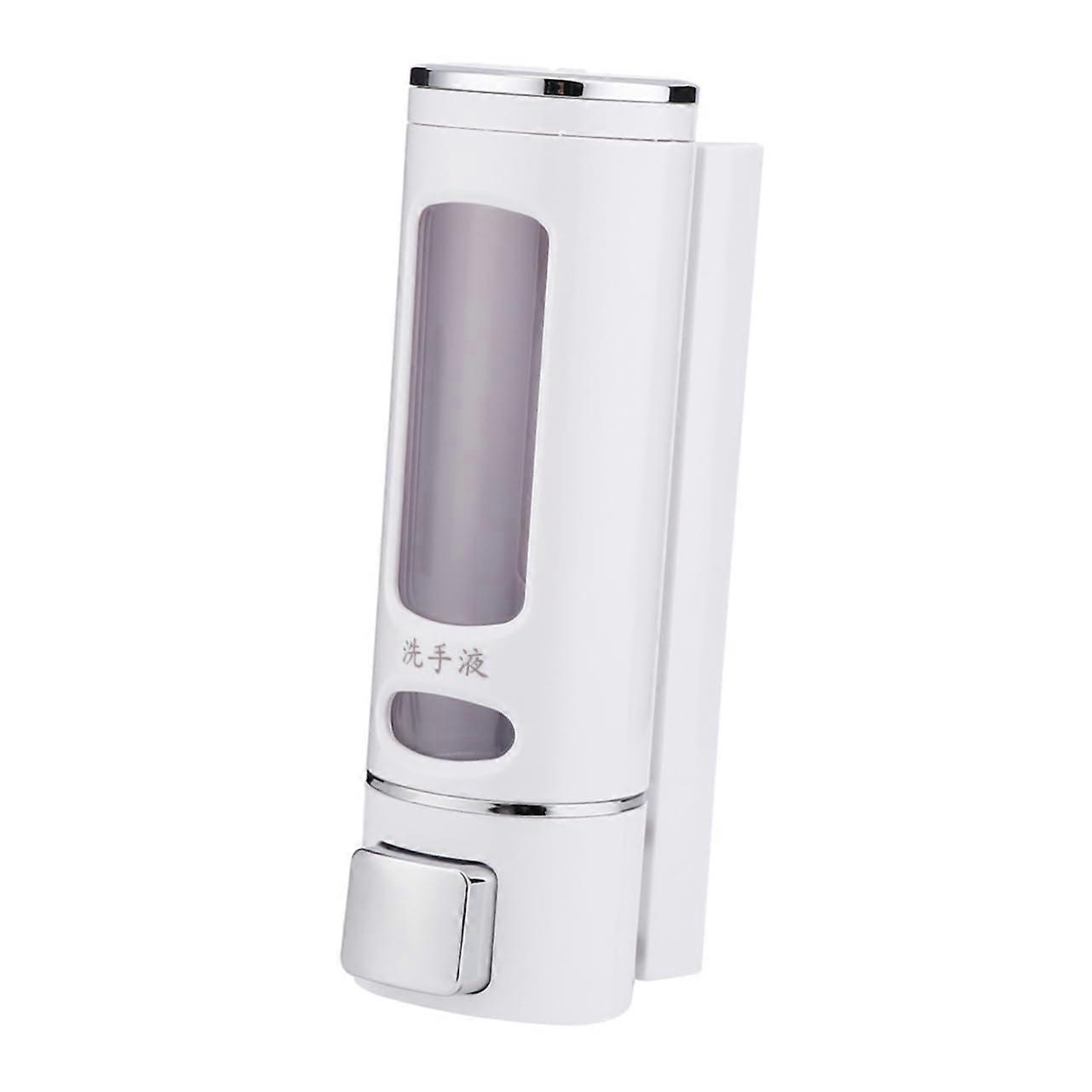 Wall Mounted Soap Dispenser Easy Press Refillable for Shampoo Conditioner Shower Gel Bathroom